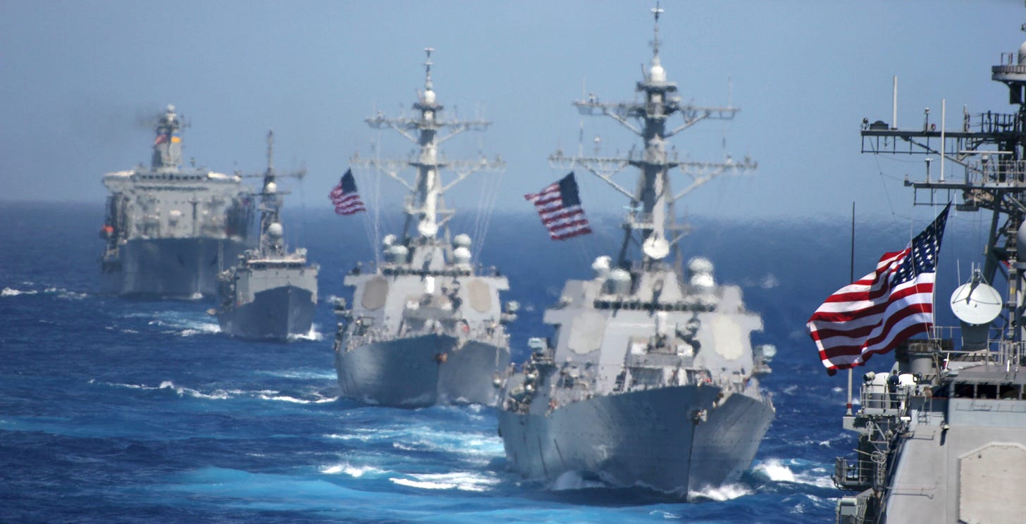 File:US Navy 060618-N-7597G-031 Ships shown in formation during the photo  portion of Exercise Valiant Shield 2006.jpg - Wikimedia Commons