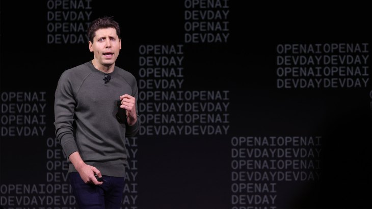OpenAI CEO Sam Altman speaks during the OpenAI DevDay event on November 06, 2023 in San Francisco, California. OpenAI CEO Sam Altman speaks during the OpenAI DevDay event on November 06, 2023 in San Francisco, California.