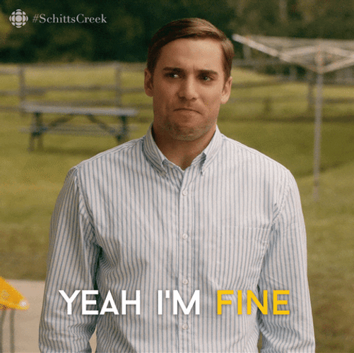 I'm Fine Ted Mullens Schitts Sitcom GIF | GIFDB.com