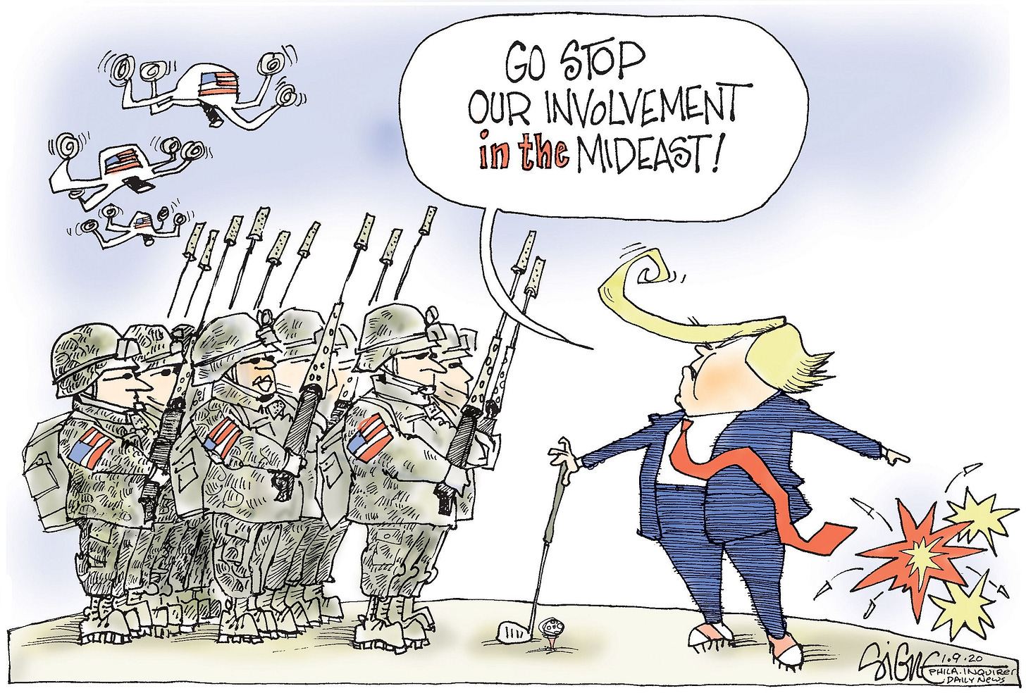 Political Cartoon: War to end our Middle East wars