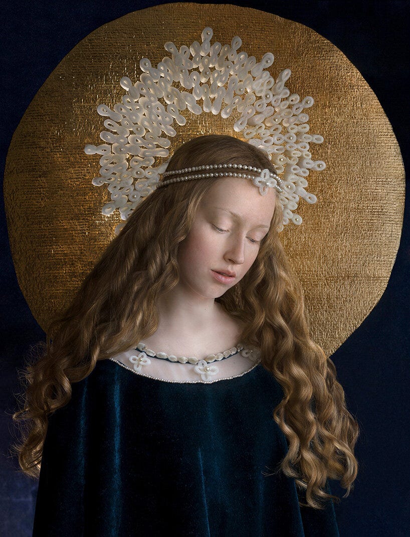 photographer suzanne jongmans recreates renaissance portraits using packaging materials