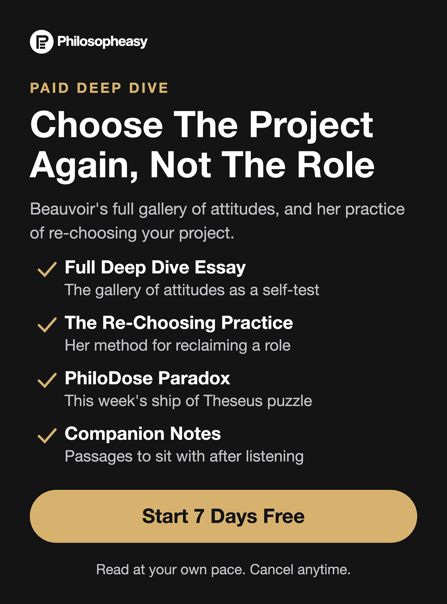 Choose The Project Again, Not The Role