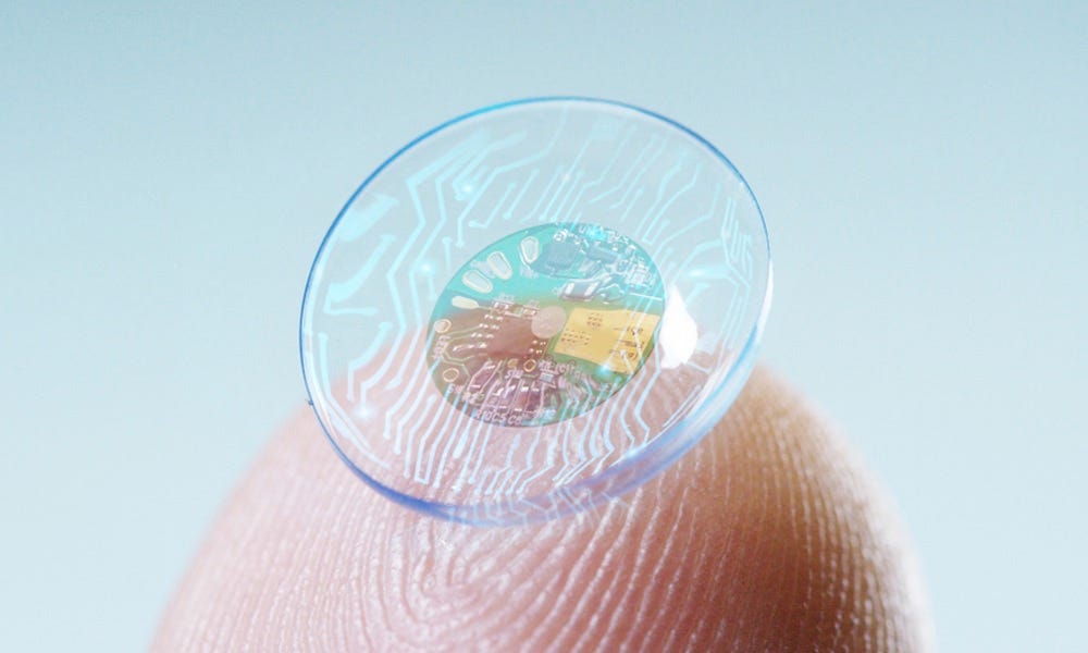 Augmented Reality Contact Lenses