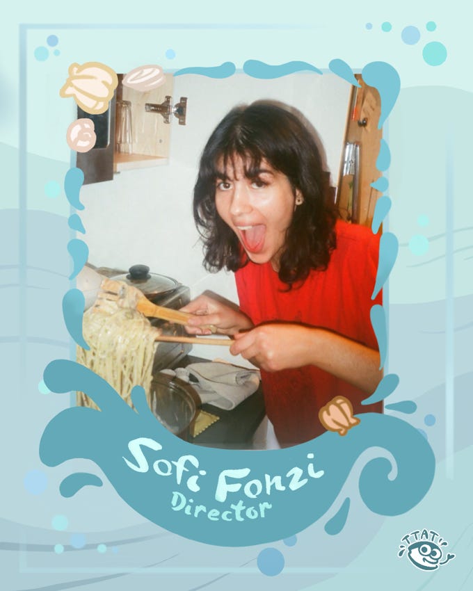 Sea themed decorative frame of Sofi, the director of To Turn a Tide
