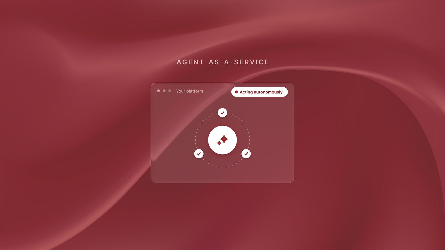 An app window with an autonomous agent working, marked Acting autonomously.