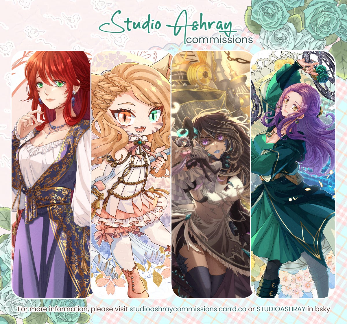 Past Commission Pieces for our Regular Artstyles