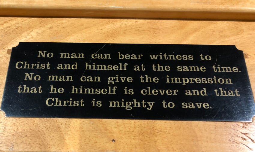Calvary Baptist Church Pulpit Placard Calvary Baptist Church Pulpit Placard