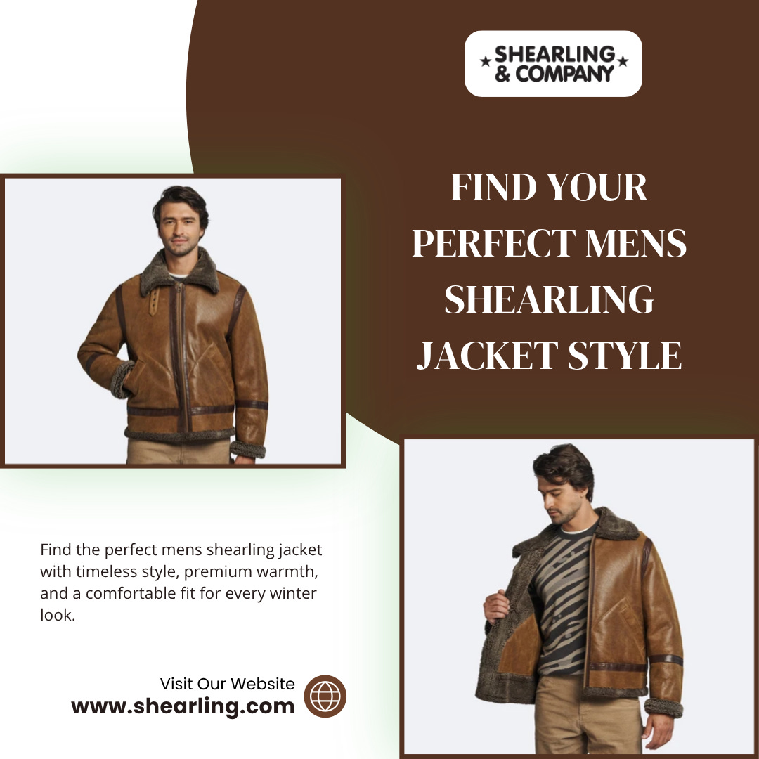 Elevate your winter wardrobe with a mens shearling jacket that combines timeless style, cozy warmth, and effortless everyday appeal.

Visit here: https://www.shearling.com/collections/men-jackets-coats