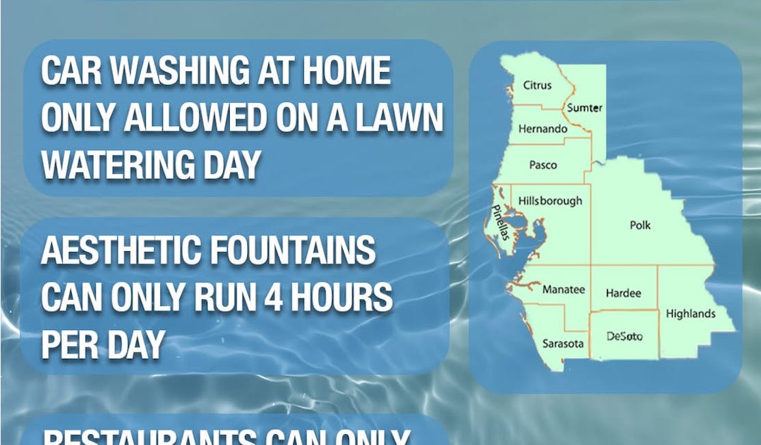 Southwest Florida Water Management District Declares Extreme Water Shortage, Tightens Restrictions Across Region