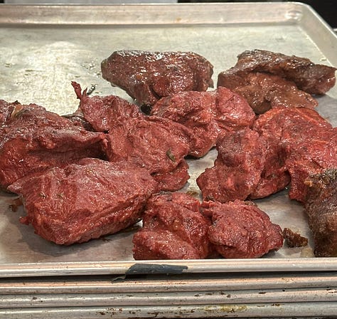 prepping food at the Loews International Hotel