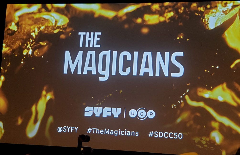 the magicians comic con panel banner 2019