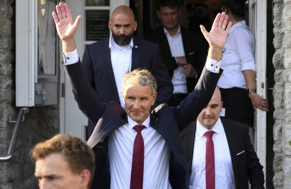 Germany: AfD becomes first far-right party to win a state election since WWII | AP News Germany: AfD becomes first far-right party to win a state election since WWII | AP News