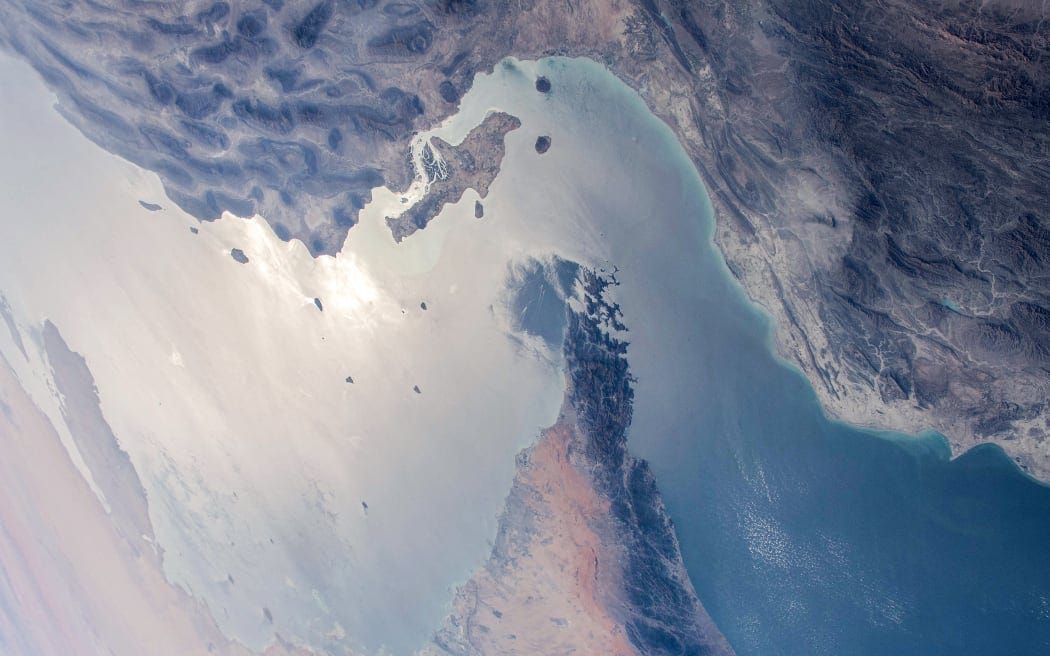 This handout photo released by NASA and taken on April 8, 2021 by the Expedition 64 crew from the International Space Station shows a view of the Strait of Hormuz in the Gulf separating Iran (top) from the United Arab Emirates and Oman (bottom). (Photo by NASA / AFP) / RESTRICTED TO EDITORIAL USE - MANDATORY CREDIT "AFP PHOTO /NASA/HANDOUT " - NO MARKETING - NO ADVERTISING CAMPAIGNS - DISTRIBUTED AS A SERVICE TO CLIENTS This handout photo released by NASA and taken on April 8, 2021 by the Expedition 64 crew from the International Space Station shows a view of the Strait of Hormuz in the Gulf separating Iran (top) from the United Arab Emirates and Oman (bottom). (Photo by NASA / AFP) / RESTRICTED TO EDITORIAL USE - MANDATORY CREDIT "AFP PHOTO /NASA/HANDOUT " - NO MARKETING - NO ADVERTISING CAMPAIGNS - DISTRIBUTED AS A SERVICE TO CLIENTS