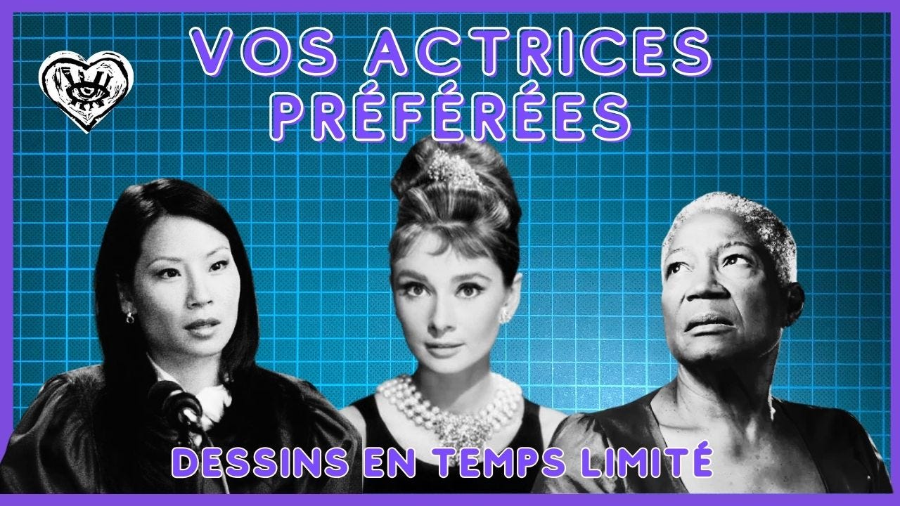 Miniature de la session de dimanche : montage photos de portraits de Lucy Liu, Audrey Hepburn et Firmine Richard.