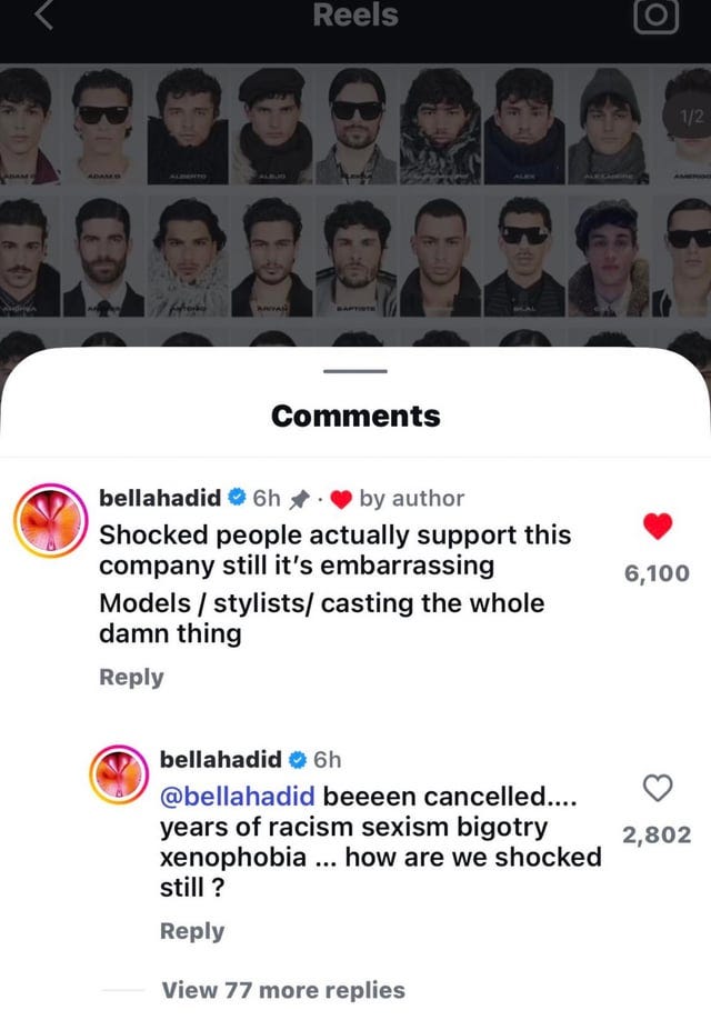 r/Fauxmoi - Bella Hadid calls out Dolce & Gabbana while her closest friends still support the brand r/Fauxmoi - Bella Hadid calls out Dolce & Gabbana while her closest friends still support the brand