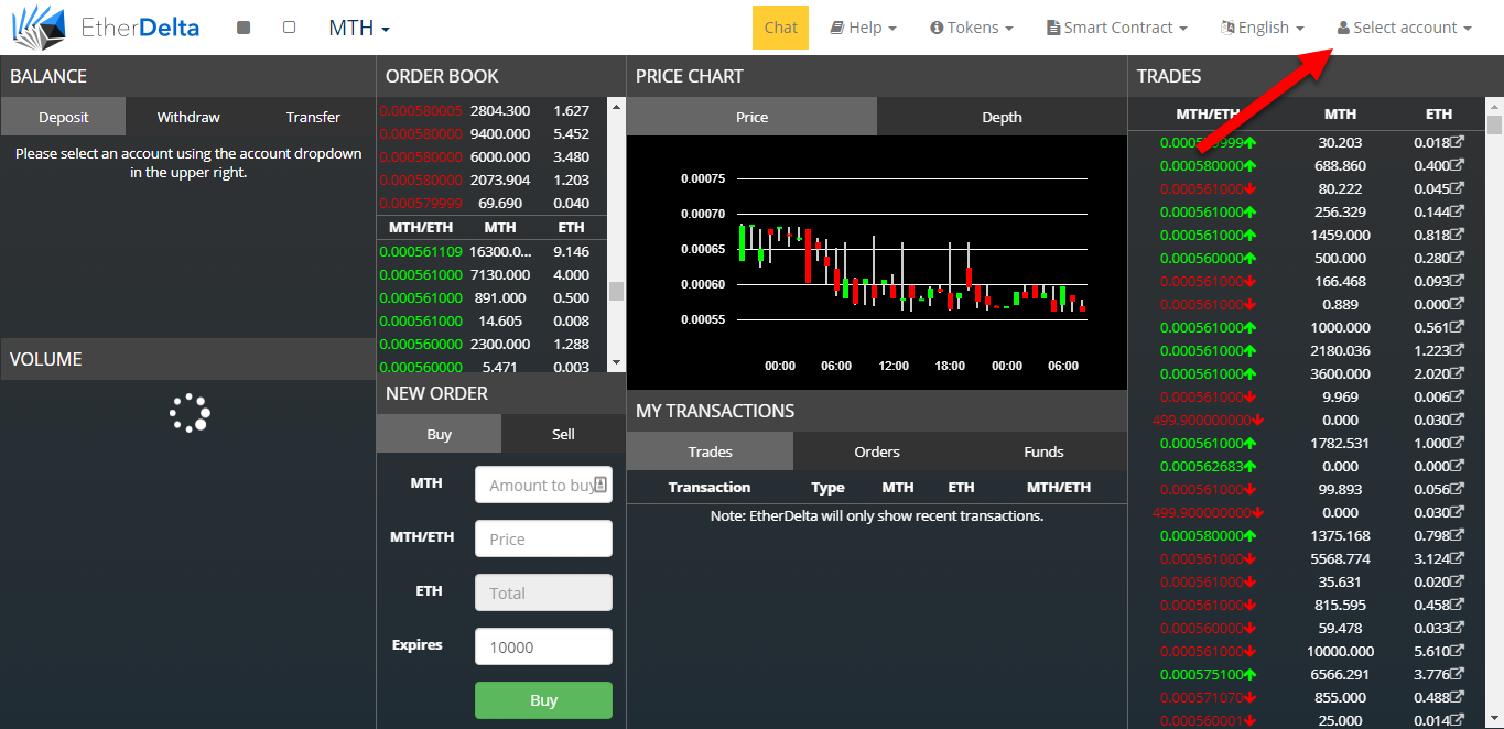 EtherDelta.com — October, 2017