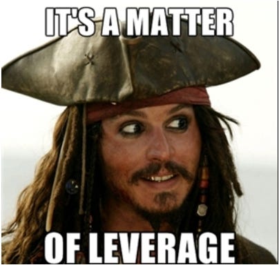 Captain Jack Sparrow It's a matter of leverage Captain Jack Sparrow It's a matter of leverage