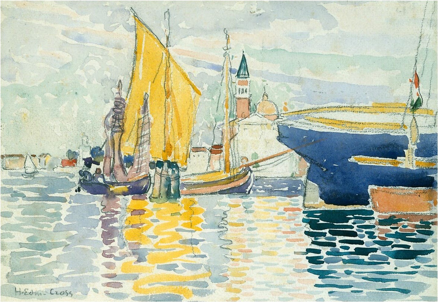 © Henri-Edmond Cross; 'Venice-The Giudecca', 1903
