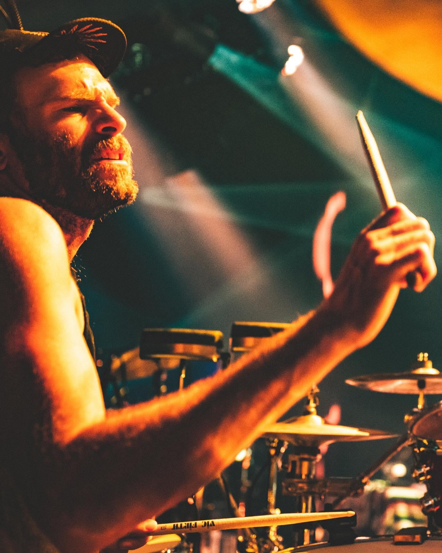 May be an image of 1 person and cymbal
