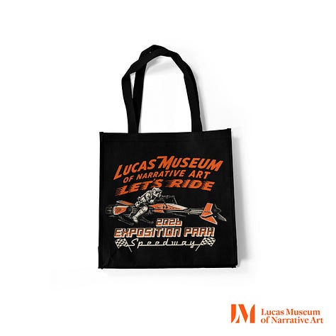 Items to be sold at Lucas Museum of Narrative Art booth located at #2913-G
