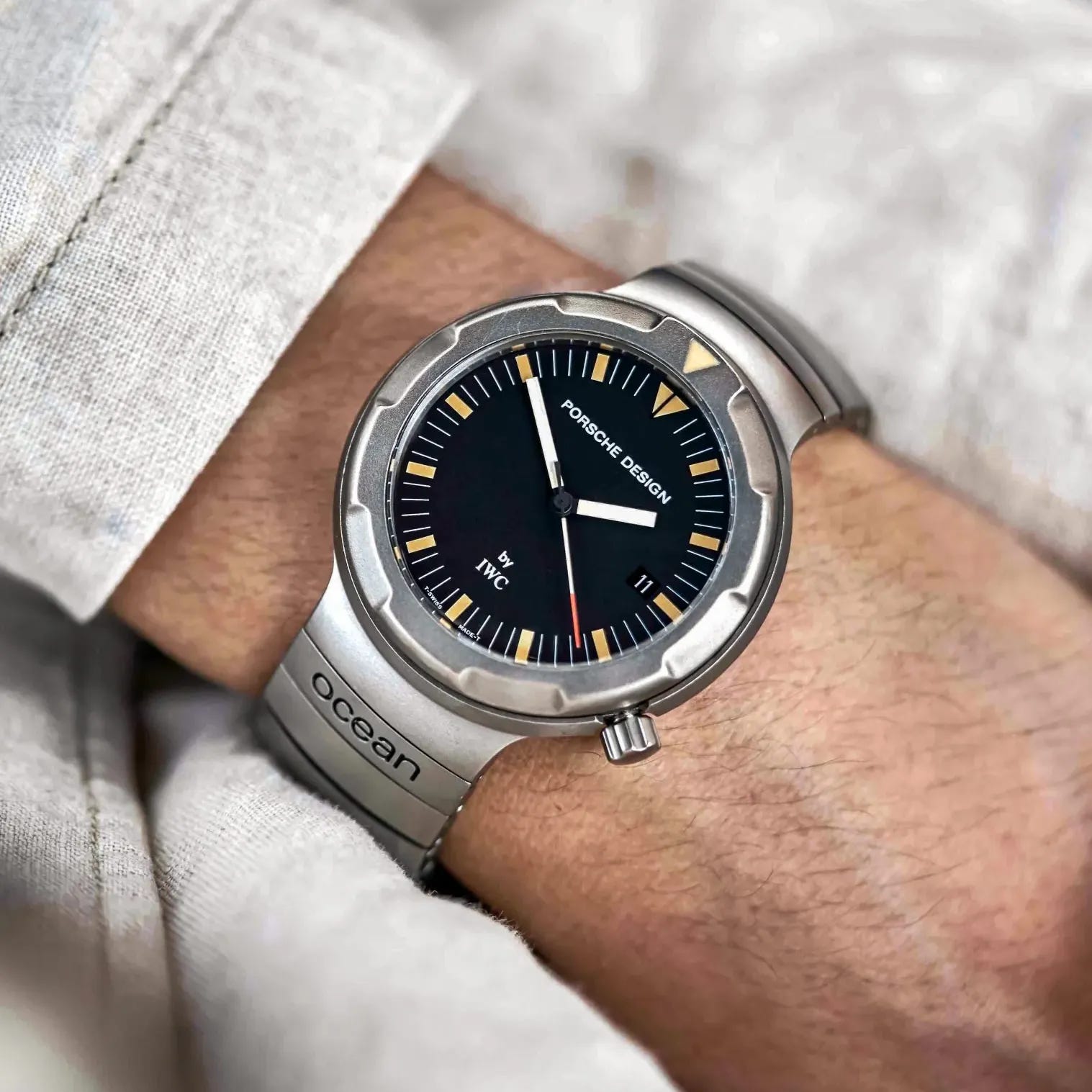 PORSCHE DESIGN　IWC製 A titanium dive watch from 1982 is still the future.