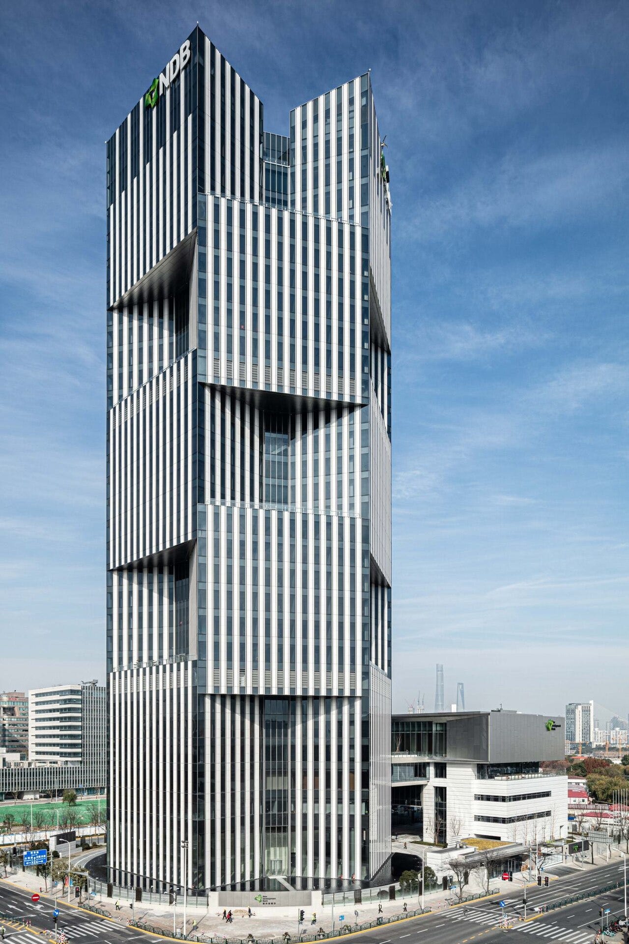 The New Development Bank headquarters tower in Shanghai