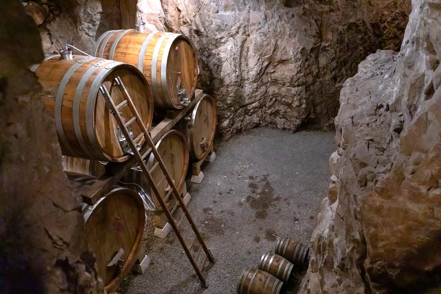 A portion of Sandi Škerk's new cellar. Photo: Jaka Jeraša A portion of Sandi Škerk's new cellar. Photo: Jaka Jeraša