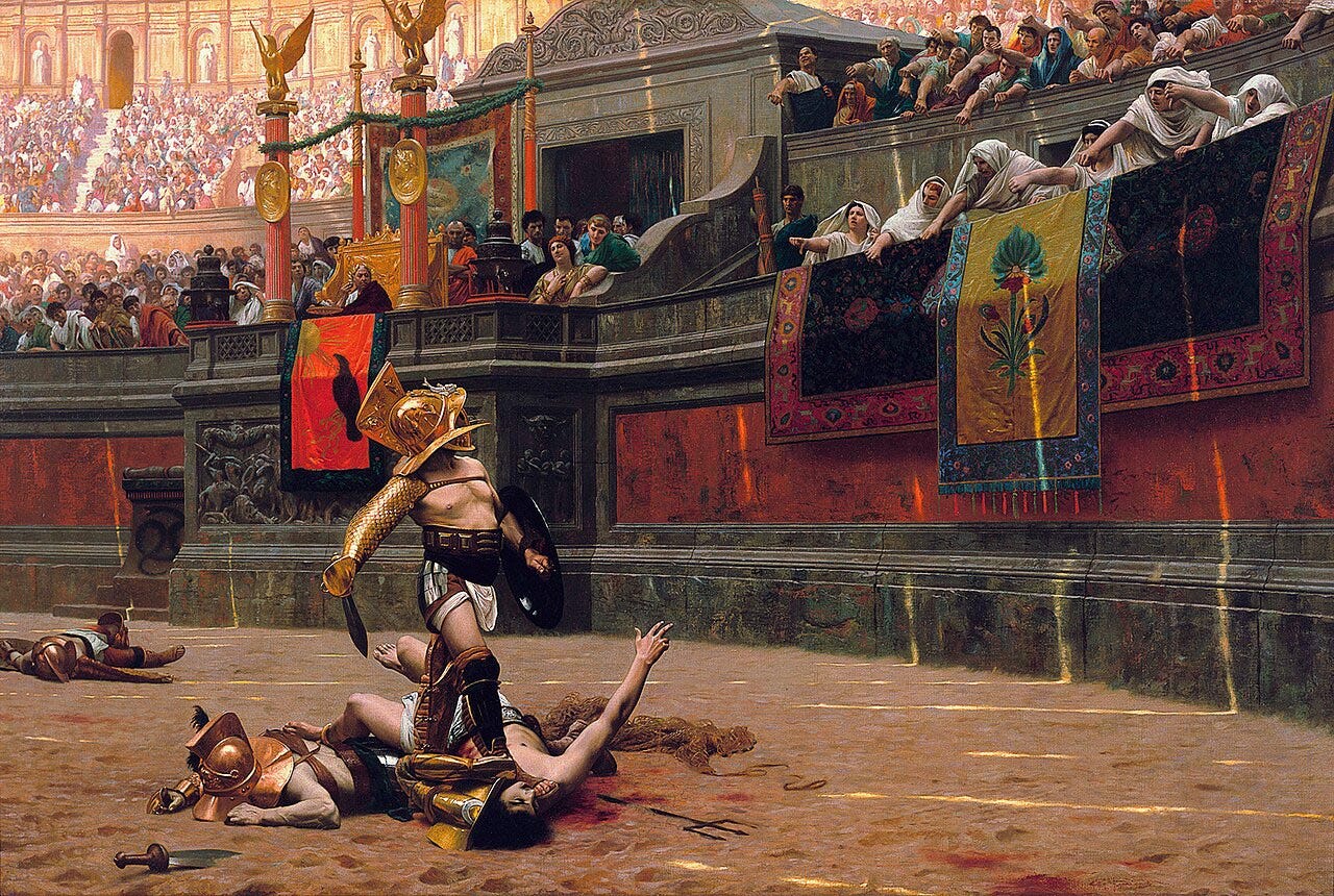 Pollice Verso, Jean-Léon Gérôme, 1872 Pollice Verso, Jean-Léon Gérôme, 1872