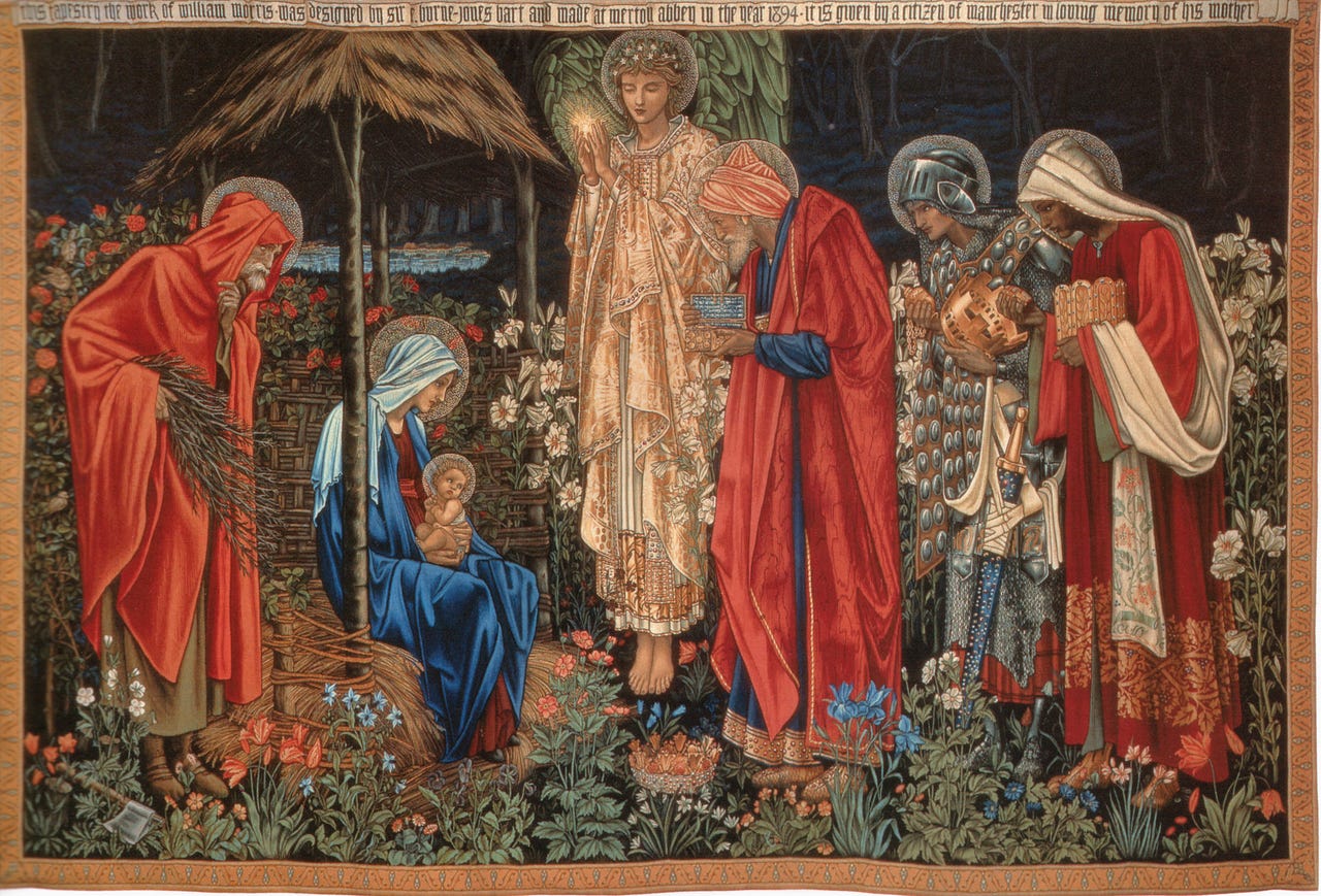 Arts and Crafts tapestry, the Adoration of the Magi Arts and Crafts tapestry, the Adoration of the Magi