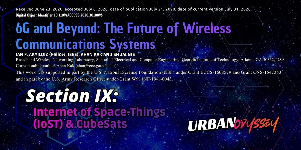 Image for 6G White Paper (Pt. 9): Internet of Space-Things (IoST) & CubeSats