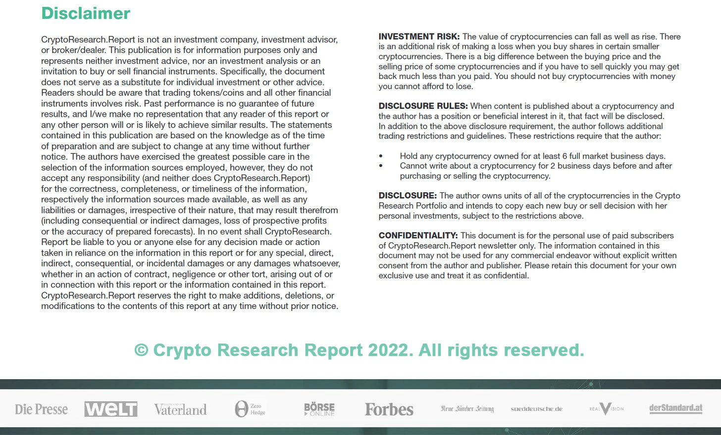 Cryptocurrency research newsletter (84) foto