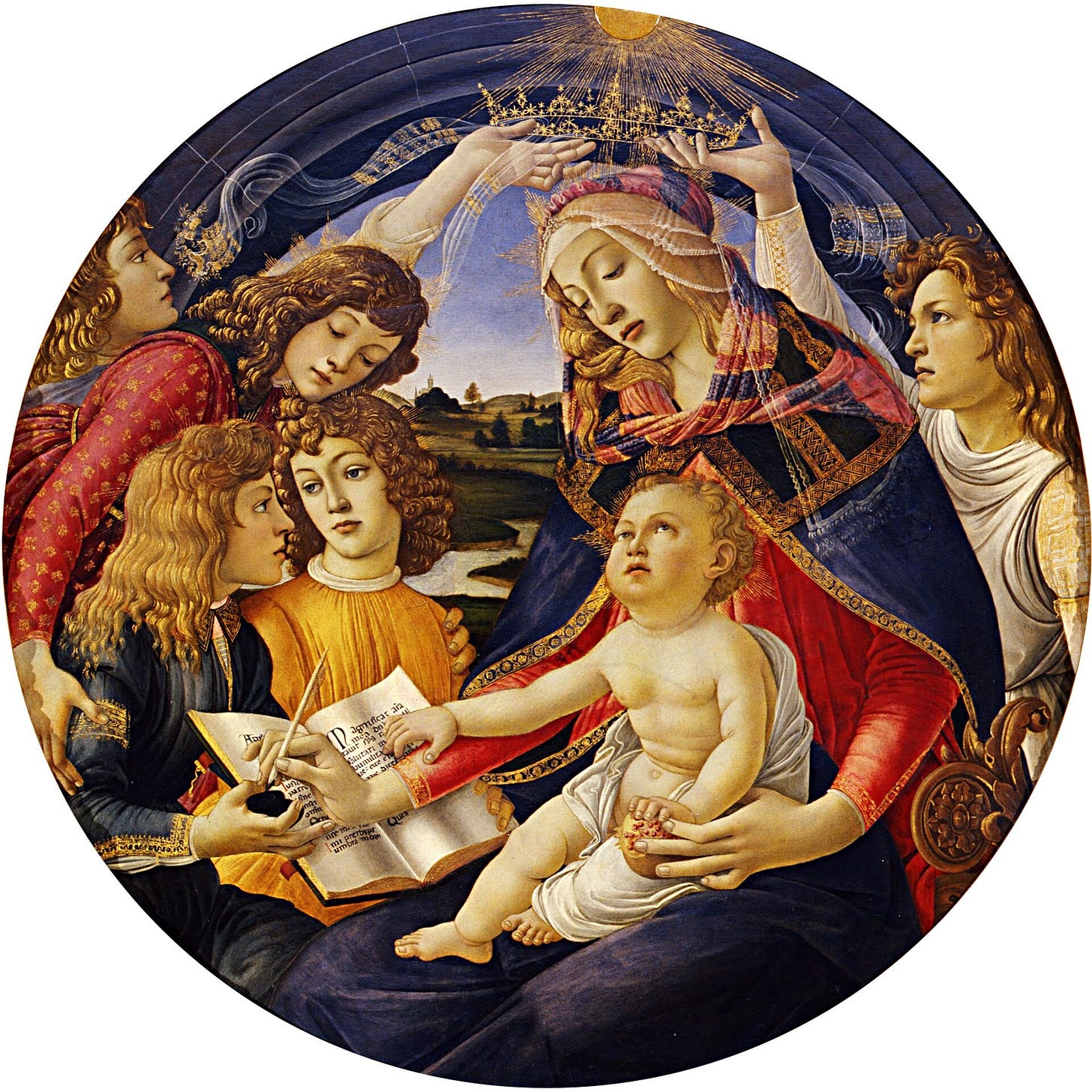 Botticelli circular Madonna Magnificat Botticelli circular Madonna Magnificat