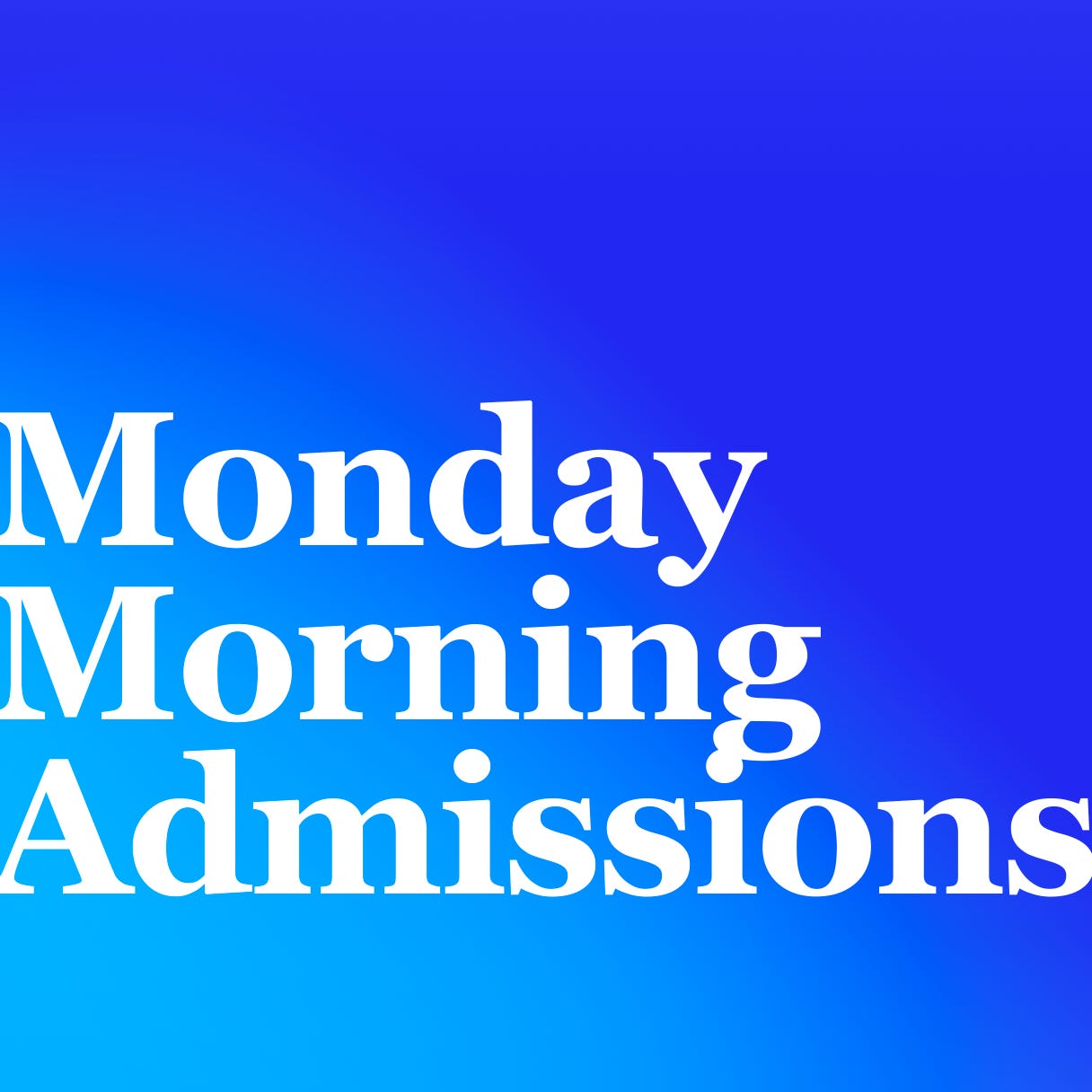 Monday Morning Admissions logo