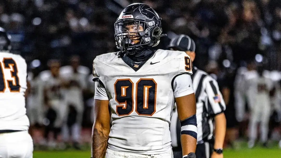Jalanie George takes the field for Desert Edge High School. Jalanie George takes the field for Desert Edge High School.