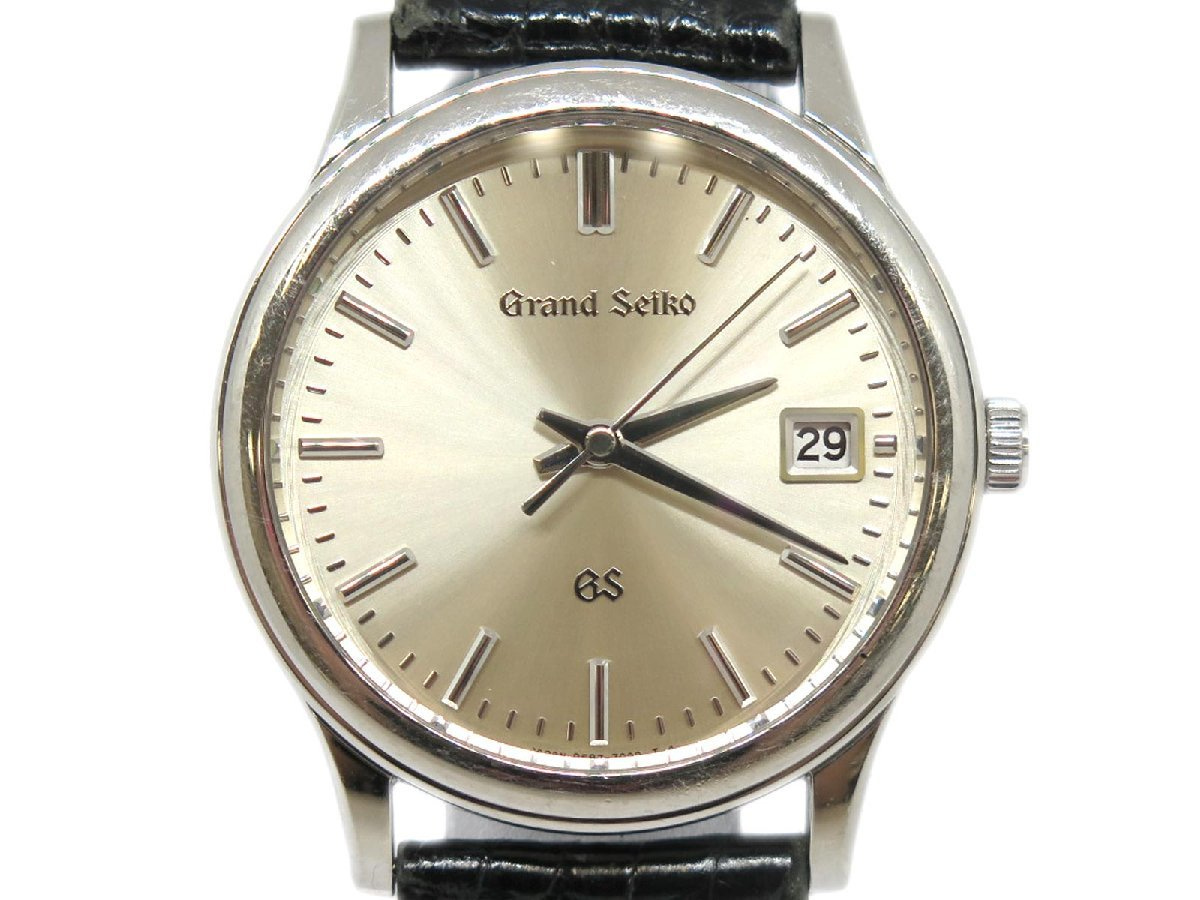 1円 ry SEIKO セイコー Pt950 グランドセイコー デイト メンズ QZ クオーツ 腕時計 9587-7000 66.0g【時計】【中古】