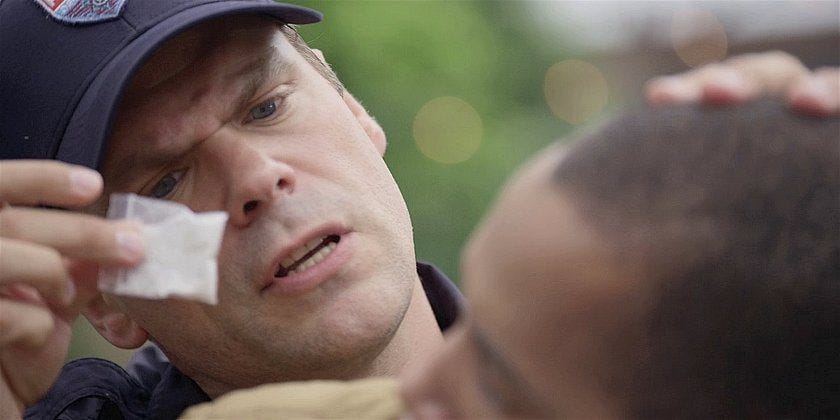 Walker Campbell bad cop planting drugs on DJ. Walker Campbell bad cop planting drugs on DJ.