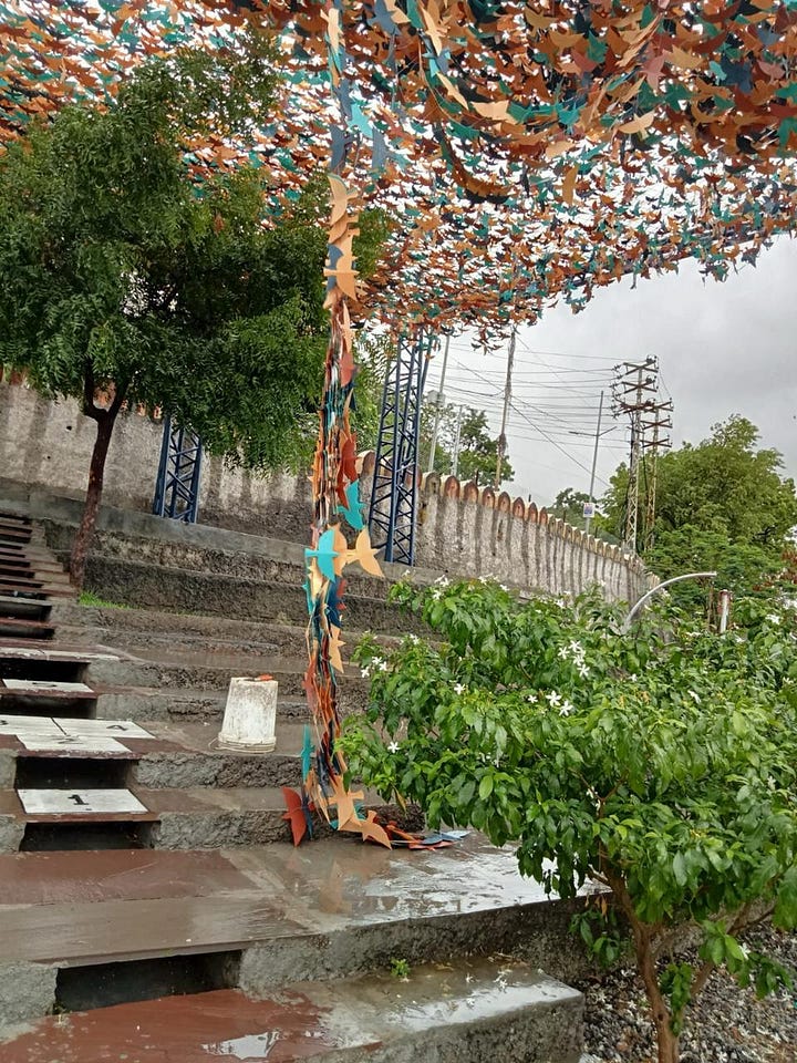 Damage done at Udaan Park, Udaipur, Rajashtan