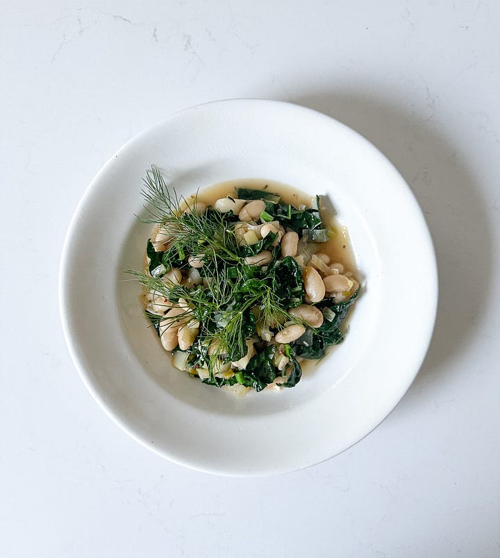 White bean and thyme soup