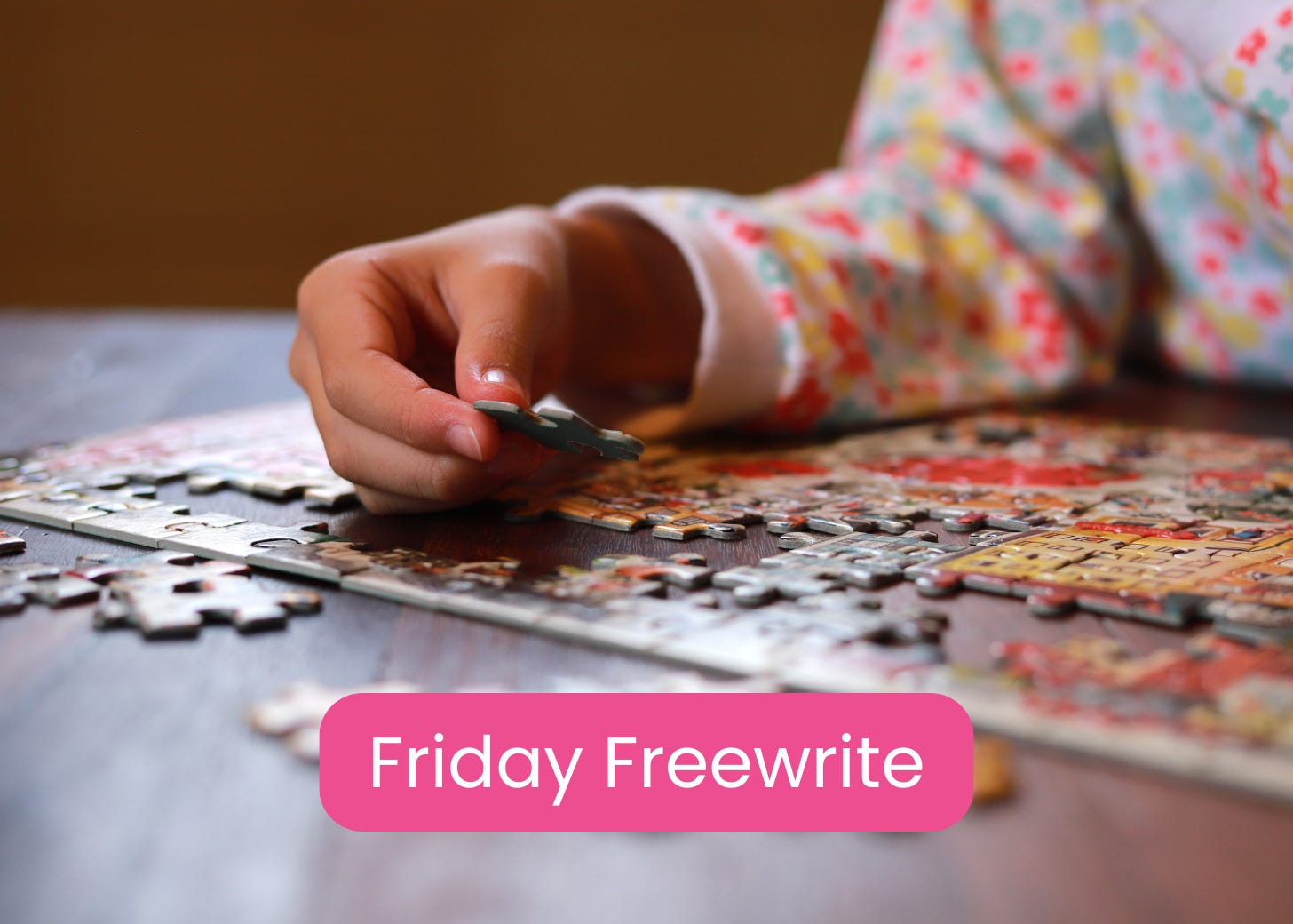 child working a puzzle