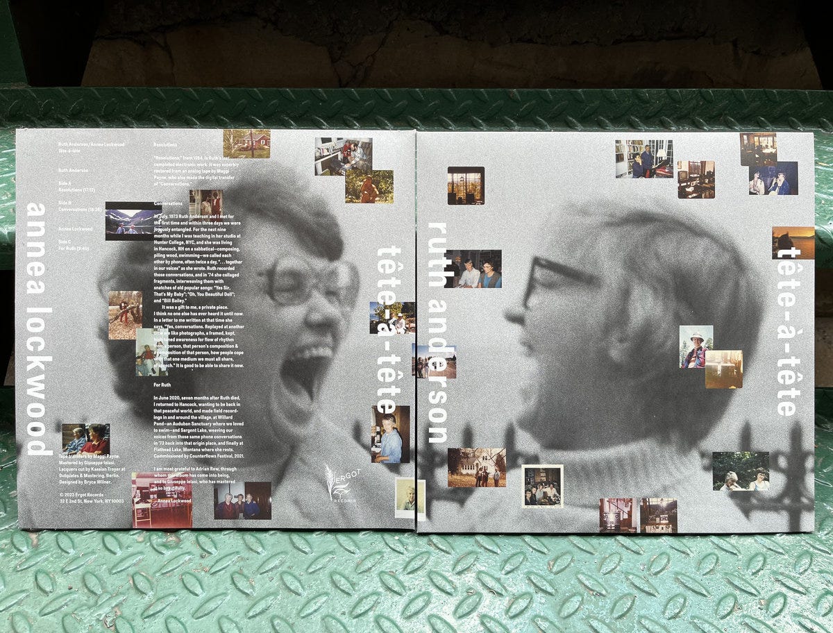 Ruth Anderson & Annea Lockwood - Tête-à-Tête album cover