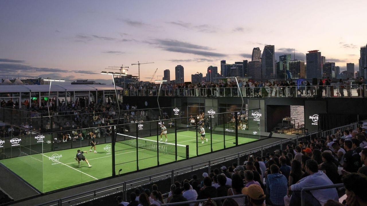 Padel court at Reserve Cup Miami 2026