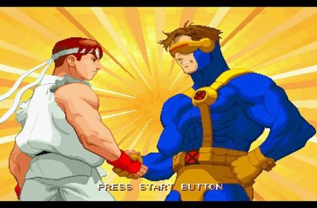 Cyclops being front and center next Ryu in the new MVC Fighting Collection  game cover art! Great call back to X-Men vs Street Fighter game intro! :  r/Cyclopswasright