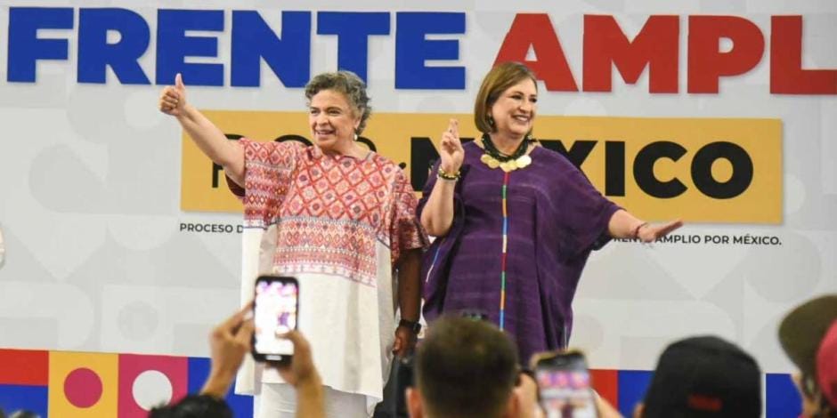Xóchitl Gálvez, candidata presidencial del Frente Amplio; Paredes fuera de  contienda