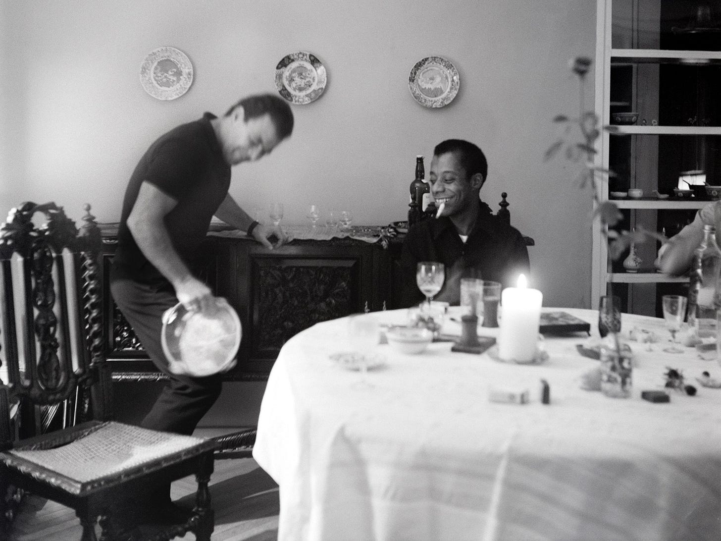 Engin Cezzar and James Baldwin. Photograph by Sedat Pakay. © Estate of Sedat Pakay. 