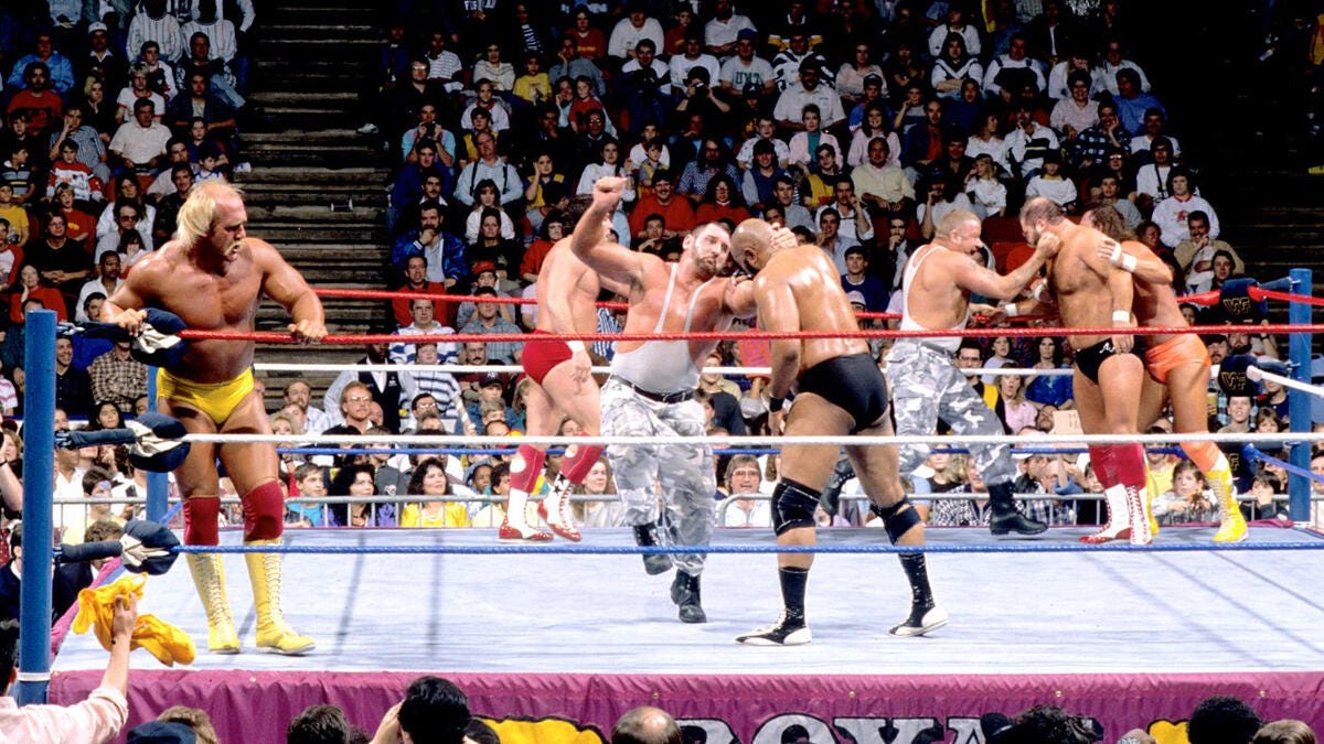 WWF Royal Rumble Results - 1/15/89 (First 30-Man Royal Rumble, Posedown  with Ultimate Warrior and Rick Rude, Harley Race's last WWF match) - WWE  News, WWE Results, AEW News, AEW Results