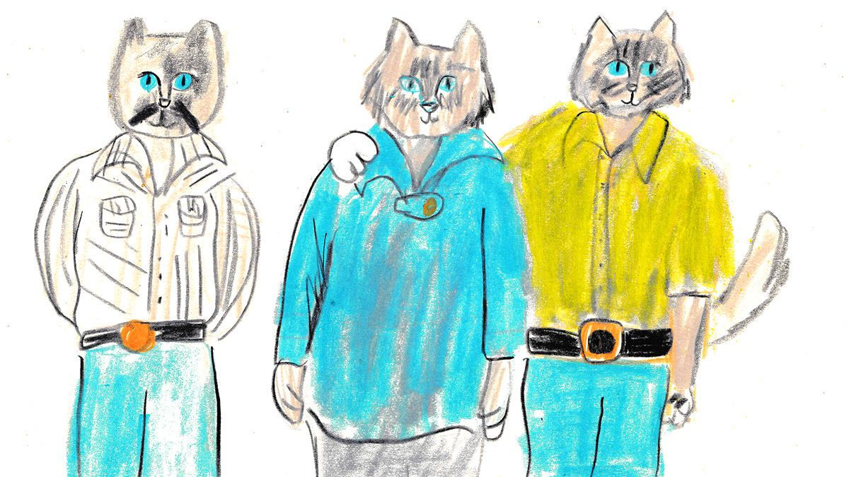three cats illustrated by Beth Spencer
