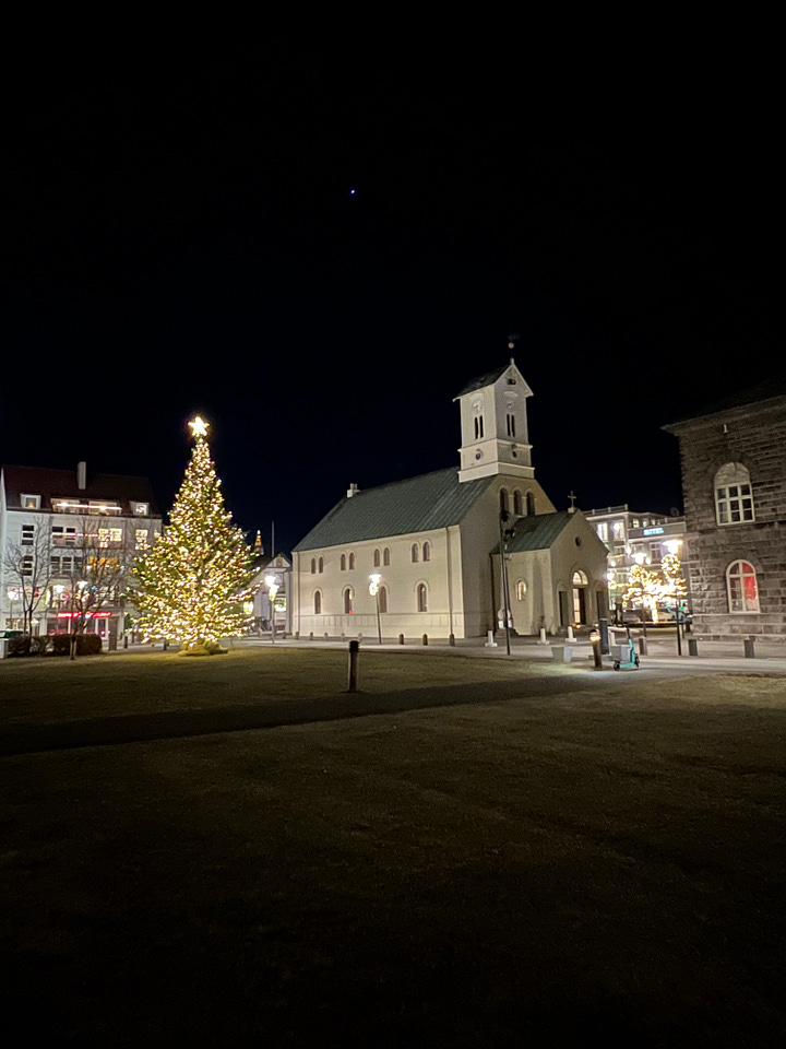 Christmas lights in Reykjavík