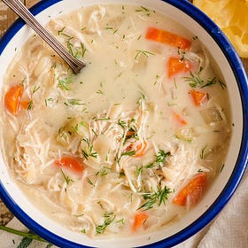 Crock Pot Lemon Chicken Orzo Soup