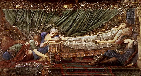 The Briar Rose - The Sleeping Beauty, c.1870/90 | Burne-Jones | Painting Reproduction