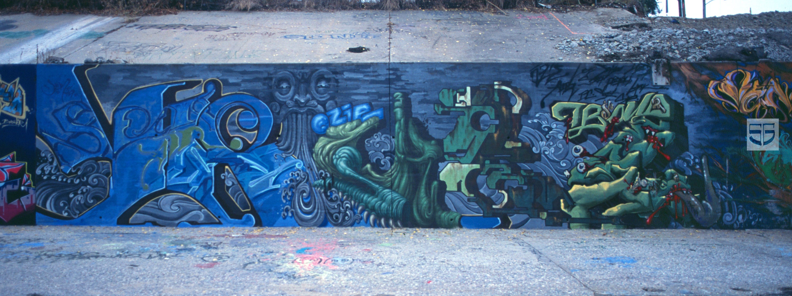 6 Collaboration At The Wall - Steve Grody's Graffiti Files